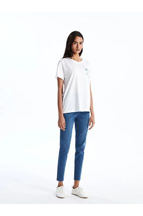تیشرت سفید زنانه Relaxed LC Waikiki - کد 927934333