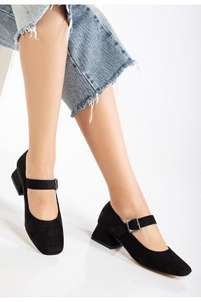 کفش پاشنه بلند کلاسیک مشکی زنانه چرم مصنوعی Mida Shoes - کد 927938198