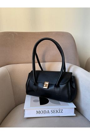 کیف دوشی مشکی زنانه چرم مصنوعی Moda Sekiz - کد 927938426