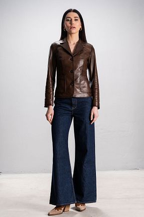 کت قهوه ای زنانه Relaxed Dericlub - کد 33994958
