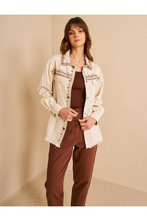 کت حجاب بژ زنانه رگولار Kayra - کد 927940682
