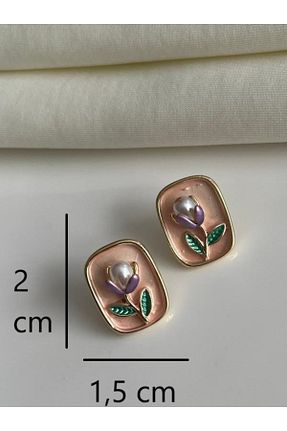 گوشواره جواهر رنگی مروارید Nilsu Jewellery Accessory - کد 927948306