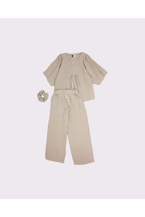 ست بالاتنه و پائین تنه بژ بچه گانه بافتنی rg kidsstore - کد 823033313