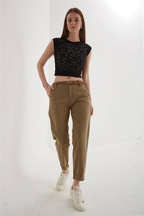 شلوار خاکی زنانه جین Fashion Friends - کد 927963826