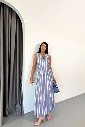 ست بالاتنه و پائین تنه آبی زنانه بافتنی MAGGAZA - کد 927965523