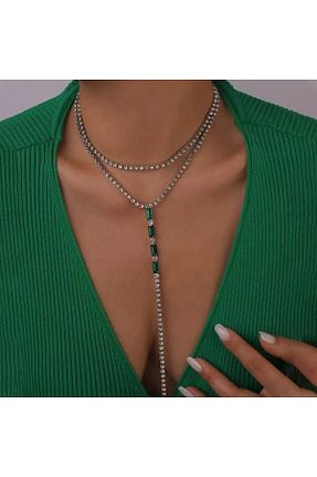گردنبند جواهر سفید زنانه برنجی Flaner Paris Accessorize - کد 927969864