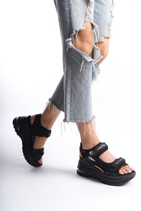 صندل مشکی زنانه پاشنه پلتفرم Solo Bag - کد 927966064