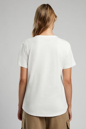 تیشرت سفید زنانه رگولار Lee Cooper - کد 927968448