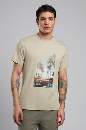 تیشرت بژ مردانه رگولار Lee Cooper - کد 928026075