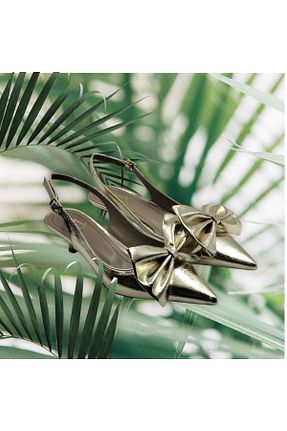 کفش مجلسی متالیک زنانه چرم مصنوعی Escarpinshoes - کد 928022403
