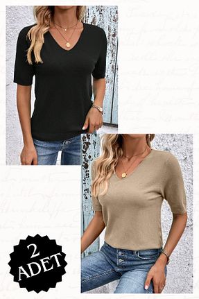 بلوز رنگی زنانه ساده AQE FASHION - کد 928008202
