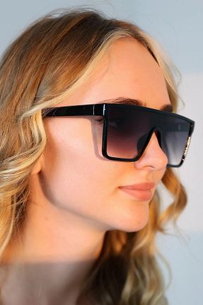 عینک آفتابی مشکی زنانه UV400 Eyesofia - کد 816177725