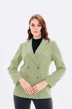 کت بلیزر خاکی زنانه بافتنی nisya - کد 926890791