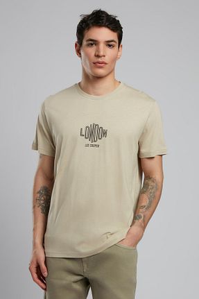 تیشرت بژ مردانه رگولار Lee Cooper - کد 928027758