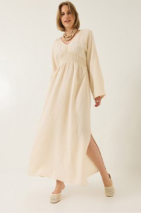 لباس بژ زنانه بافتنی Bianco Lucci - کد 928031621