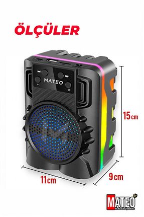 اسپیکر بلوتوث مشکی MATEO - کد 411008547