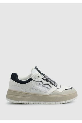 کفش اسنیکر سفید زنانه بند دار U.S. Polo Assn. - کد 906210477