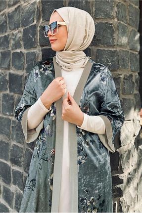 کت حجاب طوسی زنانه رگولار Alvina - کد 797558923