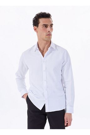پیراهن سفید مردانه رگولار Fabrika - کد 926543477