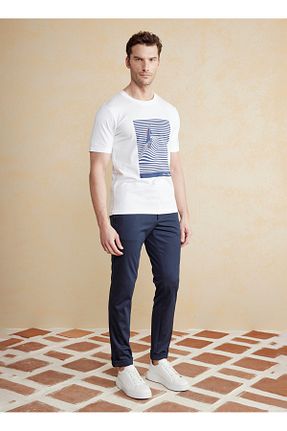 شلوار سرمه ای مردانه پاچه ساده BROOKS BROTHERS - کد 926544591