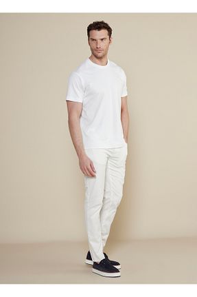 شلوار سفید مردانه پاچه ساده BROOKS BROTHERS - کد 926544671