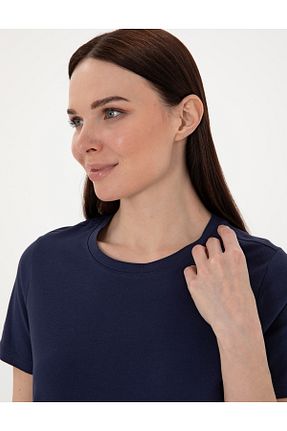 تیشرت سرمه ای زنانه رگولار Pierre Cardin - کد 926545727