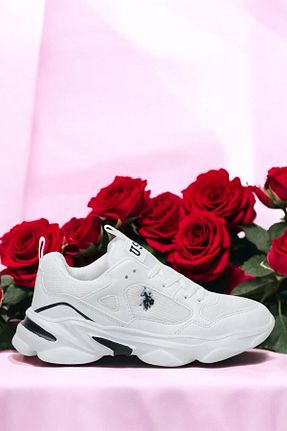 کفش اسنیکر سفید زنانه بند دار U.S. Polo Assn. - کد 926561769