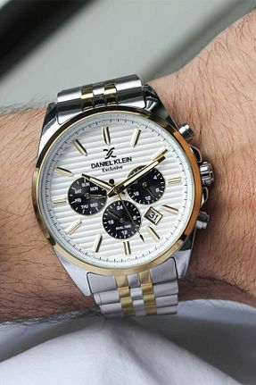 ساعت مچی طلائی مردانه 42 میلی متر Daniel Klein - کد 926086838