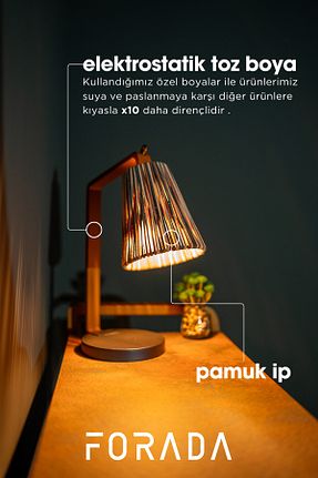 چراغ مطالعه / رومیزی رنگی فلزی Forada Home & Style - کد 926377340