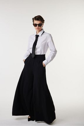 شلوار پارچه ای مشکی زنانه بلند Newmission - کد 926555031