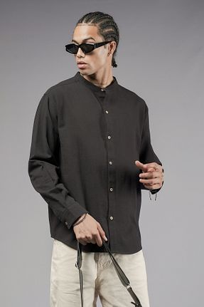 پیراهن مشکی مردانه رگولار Butik - کد 926567075