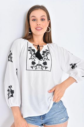 بلوز نباتی زنانه ساده Park Karon - کد 752067580