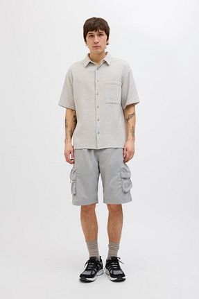 شلوارک و برمودا طوسی مردانه Relaxed Jack & Jones - کد 920155820