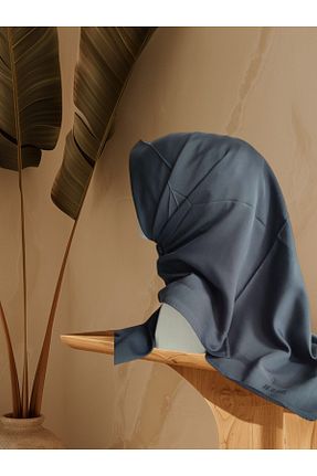 روسری طوسی پنبه پلی استر Aker - کد 855471912
