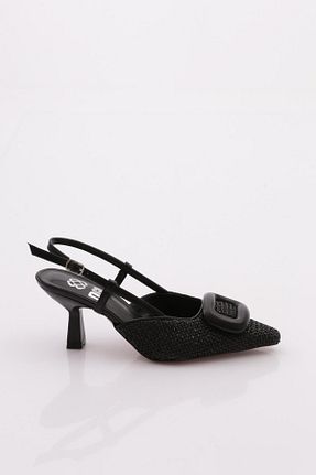 کفش پاشنه بلند کلاسیک مشکی زنانه چرم مصنوعی Dgn - کد 926565034
