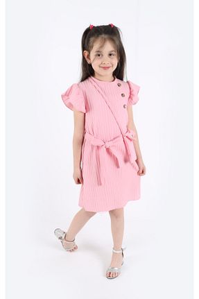 لباس صورتی بچه گانه بافتنی aden kids - کد 831403386