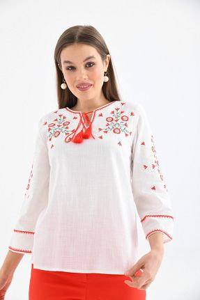 بلوز نباتی زنانه ساده Genel Markalar - کد 832790147