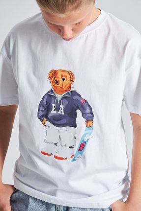 تیشرت سفید بچه گانه اورسایز The Champ Clothing - کد 926698397