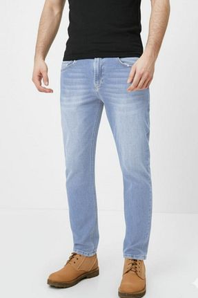 شلوار جین سرمه ای مردانه پاچه کوتاه CEDY DENIM - کد 234442888