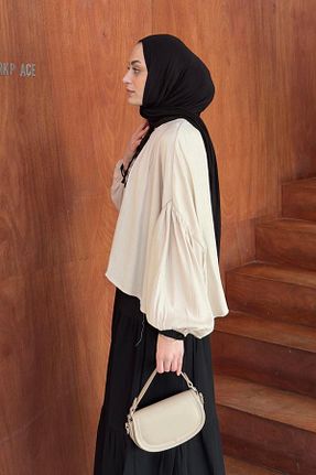 پیراهن حجاب زنانه اورسایز lamelif - کد 926632853
