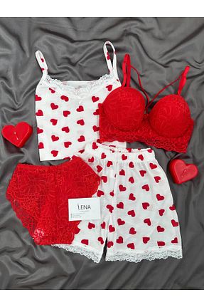 ست لباس راحتی نباتی زنانه گلدار Lena Homewears - کد 926627772