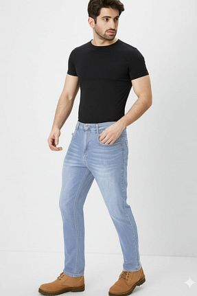 شلوار جین سرمه ای مردانه پاچه کوتاه CEDY DENIM - کد 234442888