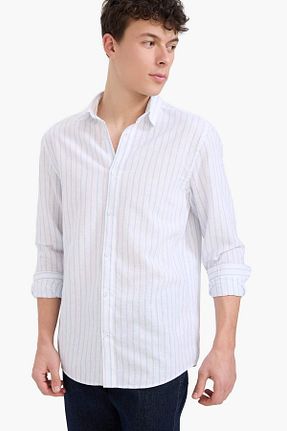 پیراهن سفید مردانه رگولار Defacto - کد 926632613