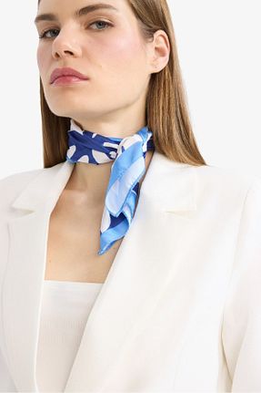 دستمال گردن آبی زنانه پلی استر Defacto - کد 926636257