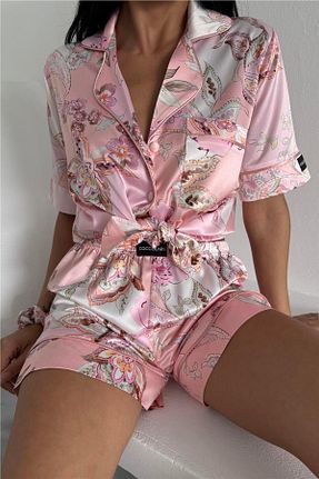 ست لباس راحتی صورتی زنانه طرح دار COCCOLARSI - کد 921283487