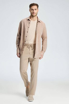 پیراهن قهوه ای مردانه رگولار Hemington - کد 926659836