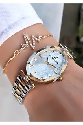 ساعت مچی طلائی زنانه 31-35 میلی متر Daniel Klein - کد 751880063