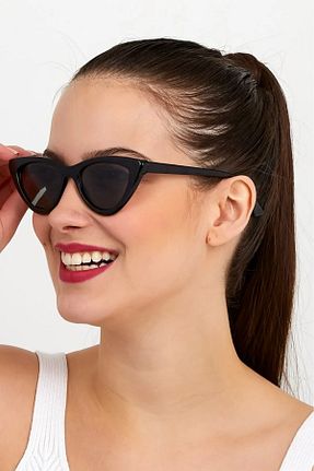 عینک آفتابی مشکی زنانه UV400 Luna Jewelry - کد 926659296
