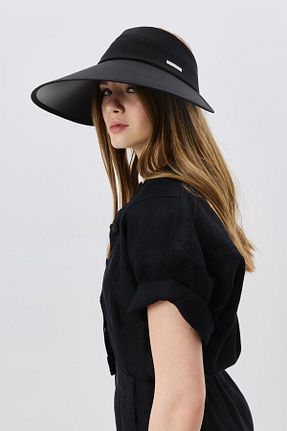 کلاه مشکی زنانه حصیر C&CITY - کد 924461762