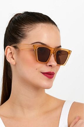 عینک آفتابی قهوه ای زنانه UV400 Luna Jewelry - کد 926698032